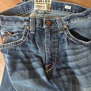 Ariat Men's Straight Fit Jeans - Dark Blue